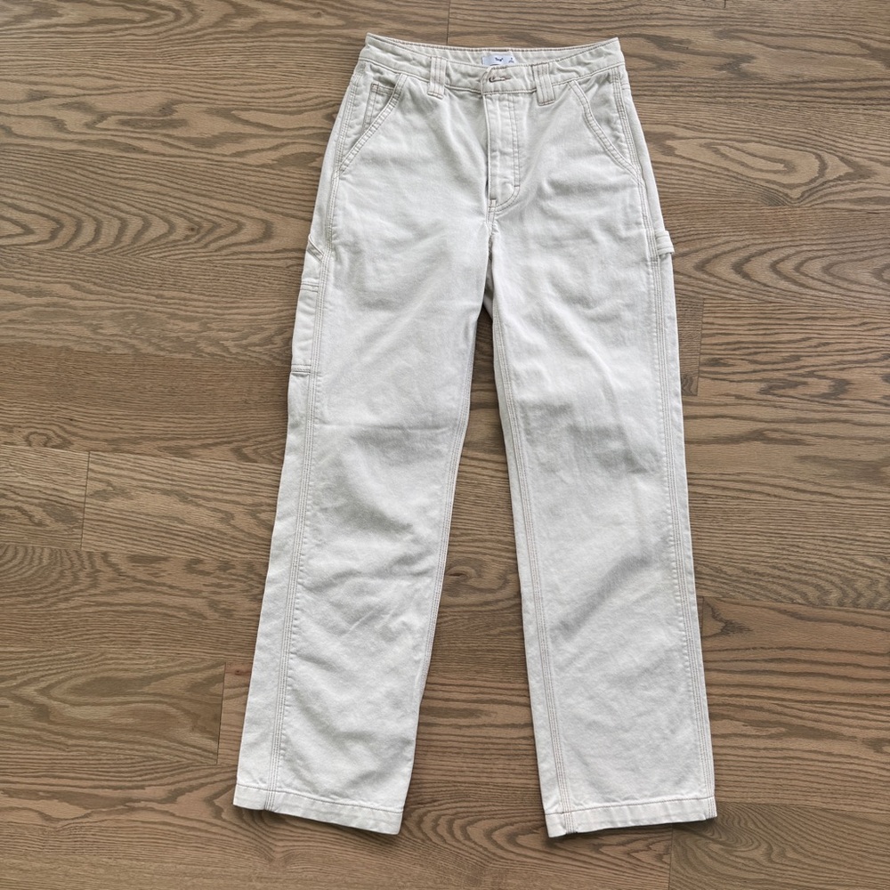 TNA Off-White Denim Pants